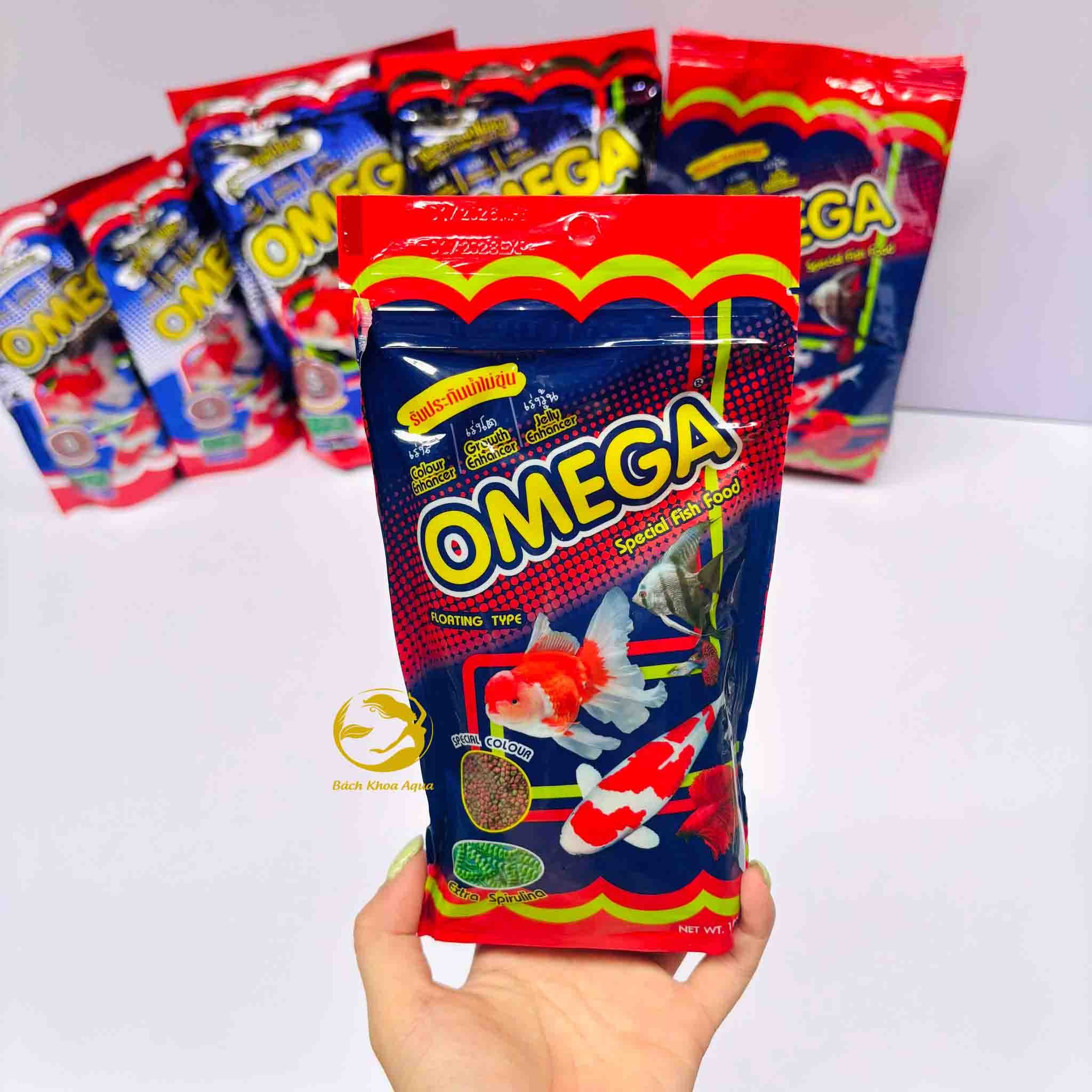 Thức ăn cá Omega Thái Lan đủ size cho cá cảnh